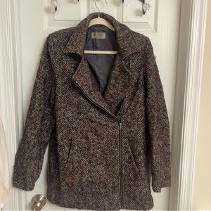 Urban Outfitters Ecoté multi-colored tweed jacket, size medium